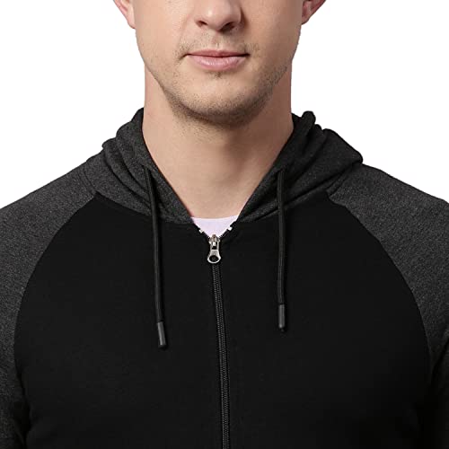 Image of HIGH Star Men's Fleece Colorblock Hooded Sweatshirt