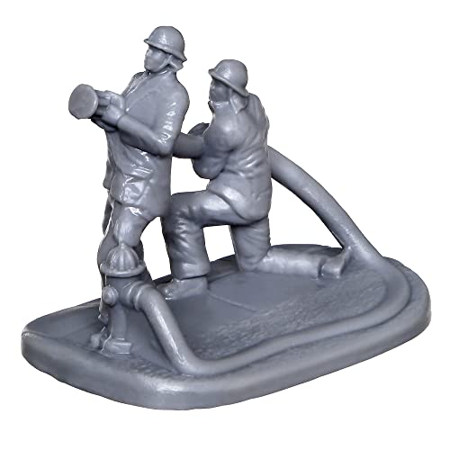 Matchbox Hitch & Haul Die-Cast Vehicle Playset - Fire Rescue ~ 6 Piece Set ~ Hazmat Response Truck And Ambulance ~ Includes Firefighters, Billboard Sign And 2 Safety Barriers #TOP4