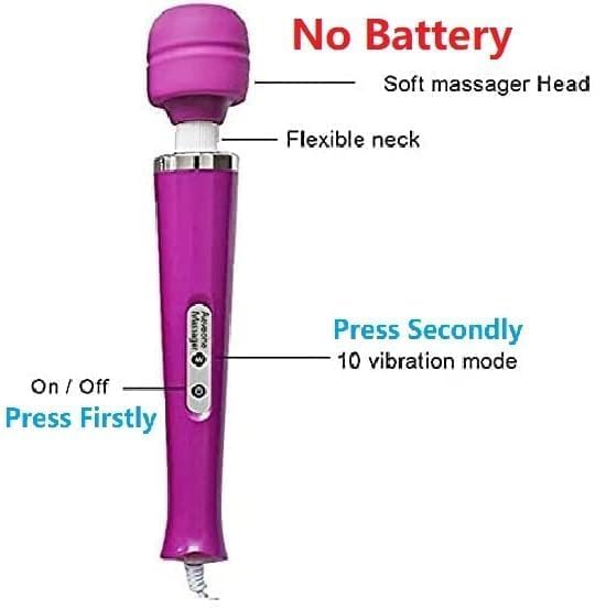 Gajoin Big Powerful Massager Back Vibrating Massage for Woman Men Sport Recovery Muscle Aches Pain Shoulder Foot Massage Tool (Purple Big Massage)
