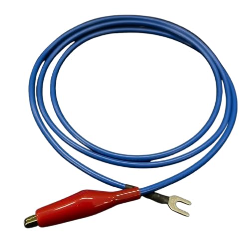 Amazon.co.jp: オーディオ用アース線 片側ワニ口クリップ 1.25sqアース