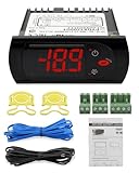 Urnqowuy PZGXS0J111 - Termostato de temperatura con sondas de sensor de 115 V, apto para Carel y todos los tipos de refrigerador, kit de driver de temperatura digital
