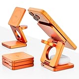 🏡 Design élégant, compact et pliable: Son design moderne s’intègre parfaitement sur une table de chevet, un bureau ou dans un espace de travail. Pliable et léger, il convient également comme chargeur de voyage.