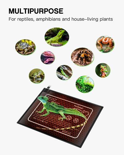 image for Zacro Reptile Heat Pad - Under Tank Heater for 10-20gal Tank, Terrariu