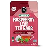 FGO Organic Red Raspberry Leaf Tea Bags, 100 Eco-Conscious T...