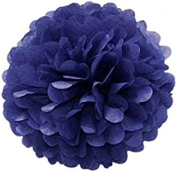 JZK 10 Tissue pom poms 10 inch 25 cm pompoms decorations accessories for wedding birthday baby shower hen night holy communion graduation baptism party supplies Christmas Halloween bedroom hanging paper flower balls (white)