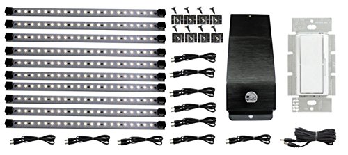 Inspired LED 12V Hardwire Kitchen Light Kit - Dimmable LED System, Pure White 4000K, 40W Transformer, Under Cabinet Lighting