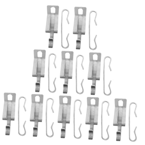 NULYLU 20pezzi Clip e Distanziatori Per Cavi Termici Ganci Fissaggio Per Grondaie e Riscaldatori Installazione Facile e Sicura Per Cavi Di Riscaldamento Su Tetti Piani e Inclinate