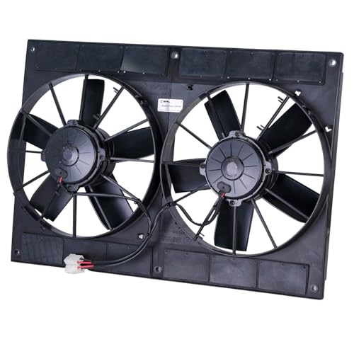 Spal 30102052 Puller Fan (11In Dual High Performance ; For Use W/ 30 Amp Fuse (Per Motor) at 13V), 1 Pack