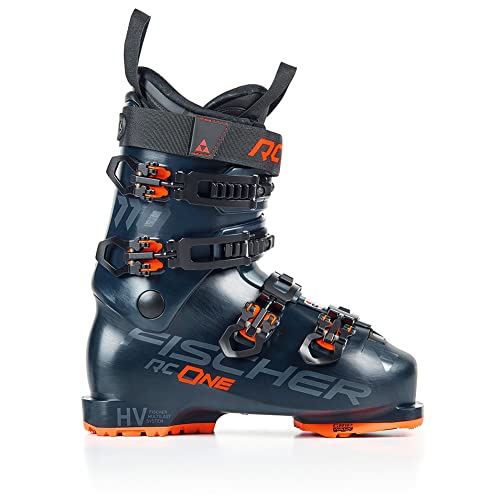 FISCHER Unisex Winter Sports Skiing Piste Race Secure Fit Vacuum RC One 110 VAC GW Boots, Dark Blue/Dark Blue, 29.5