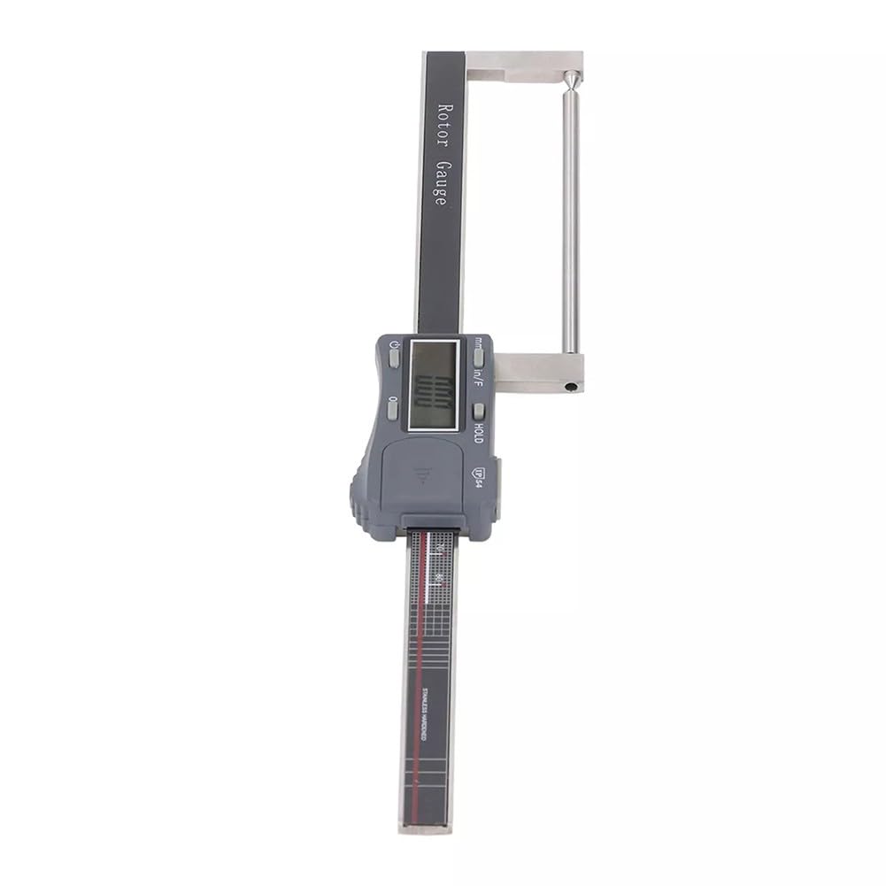 Medidor digital de rotor de freno de 0 a 80 mm con pantalla electrónica, calibrador Vernier de acero inoxidable para medir el desgaste de las pastillas de freno y el disco, IP54 impermeable