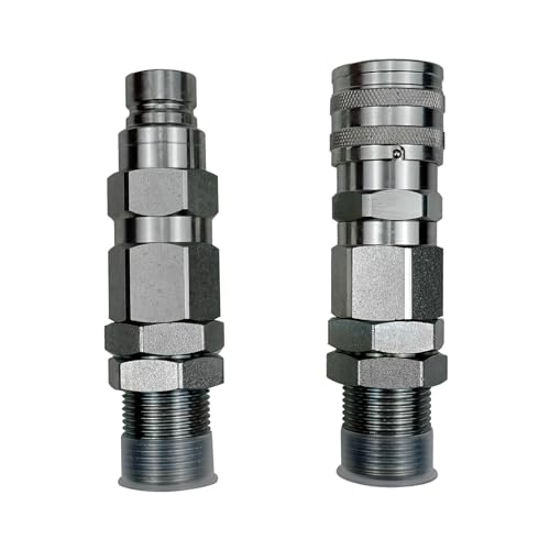 Image of Hydraulic Quick-Connect Coupler Compatible with John Deere 332 326D 280 332D 325 333D 270 328 328D 260 Replacement for AT312877 KV13884
