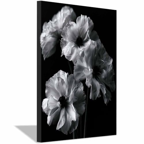 Toile fleurs de coquelicot decoration murale salon chambre 60x90cm
