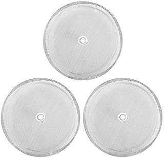 3 Pack French Press Replacement Filter Screen, SourceTon 4 Inch Stainless Steel Mesh Replacements for 1000 ml / 34 oz / 8 Cup French Press