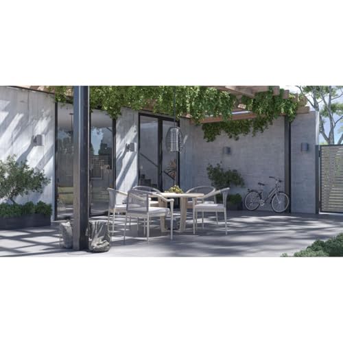 Image of Progress Lighting 5-Inch Cylinder Outdoor Wall Sconce, 1-Light Modern Wall Mount Light, Interior and Exterior Lighting for Home or Porch, Aluminum Construction, Metallic Gray (P5674-82)