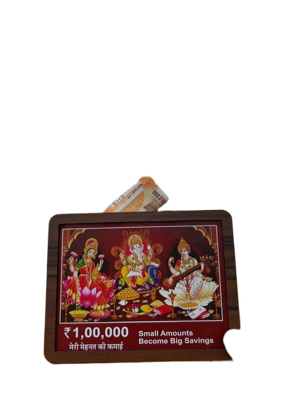 SHRI Balaji Enterprises Wooden Savings Box with Deposit Chart Target | Money Saving Challenge Box_SBE_AD_353-image-27