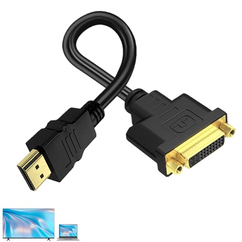 MEKEET 1 cable adaptador bidireccional HDMI a Dvi, cable universal Dvi a HDMI, fácil de usar, adaptador HDMI a Dvi, adaptador de video HD, compatible con monitor, PC, TV, juegos, proyector, 1 unidad