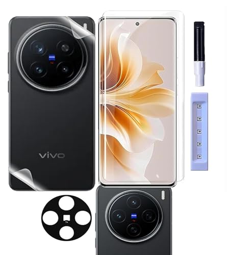 Image of ZARALA UV Tempered Glass Screen Protector Compatible for Vivo X200 Pro 5G | Front And Back Screen Guard With camera lens protector