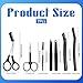 QFGasre 7pcs Eyebrow Kit 7 in 1 Eyebrow Trimmer Scissors Tweezers for Women Professional Eyebrows Grooming Set Razors Spoolie Brush Women Men Hair Plucking Daily Beauty Tools