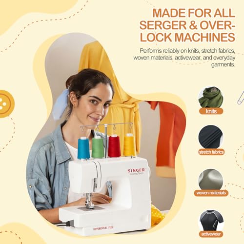 Set de 12 conos de hilo nylon para overlock, 2000 m c/u miniatura 6