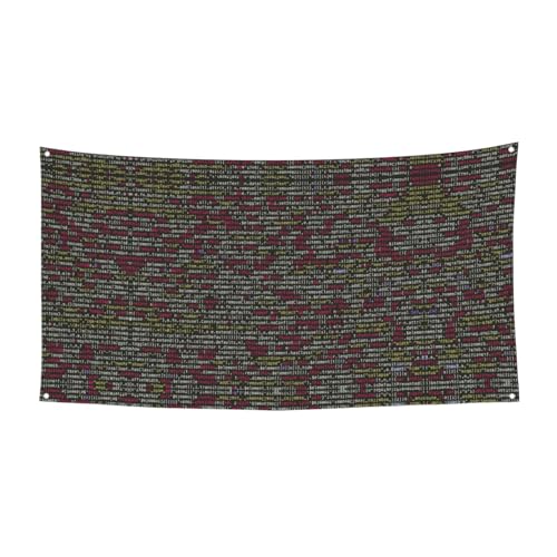 Cartel de fondo para eventos con código de programación de programador, colgante de bandera, decoración de vacaciones, desfile, suministros de fiesta de cumpleaños, etc.