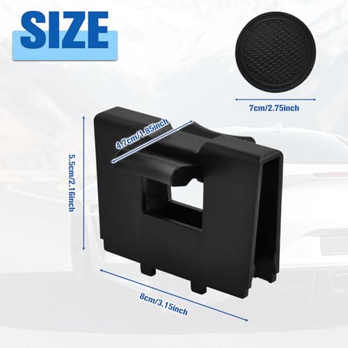 Divisor para portavasos con 2 posavasos antideslizantes para Subaru miniatura 2