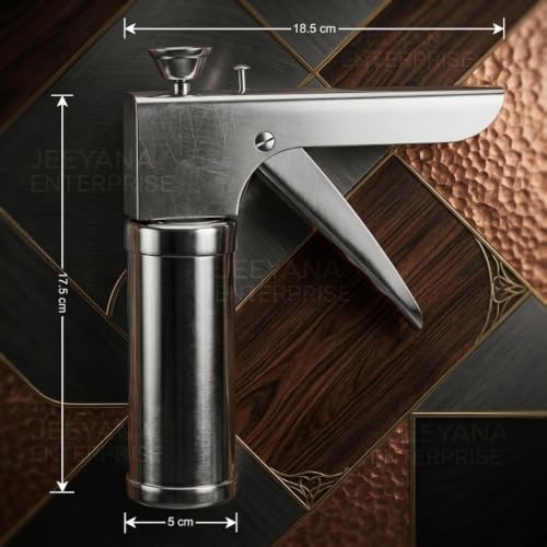 Image of Stainless Steel Kitchen Press with 15 Different Types of Jalies, (chakari Maker, Regular)