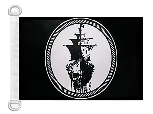 AZ FLAG Drapeau Pirate Tête De Mort 90x60cm - Drapeau Corsaire 60