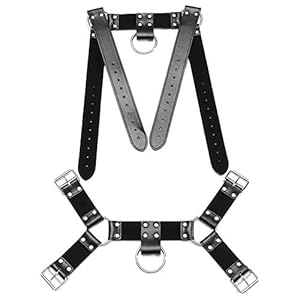 hinffinity Mannen lederen bovenlichaam borst veiligheidsgordel mannelijke beschermende veiligheidsgordels verstelbare…