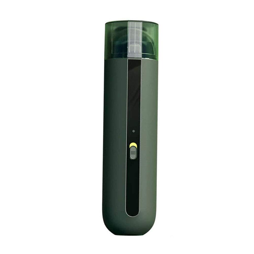 Aspirador de Mano, 5000PA 7000PA Vacío de la Mano de succión Fuerte, vacío a Mano inalámbrico con Alta Potencia, Carga rápida Recargable, para Limpieza de hogar y automóvil (Color : Green)