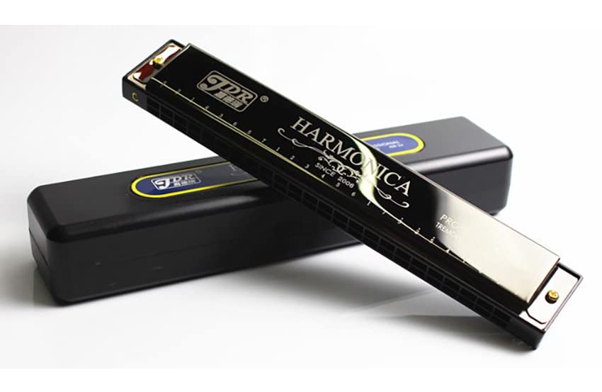 Harmonica Vibrato Harmonica Blues C 24 orifices orgue harpe Gaeta avec étui instruments professionnels mes mélodies - Les Beatles, Paul McCartney, John Lennon, RIngo Starr, George Harrison Harmonica Vibrato Harmonica Blues C 24 orifices orgue harpe Gaeta avec étui instruments professionnels mes mélodies – Image 3