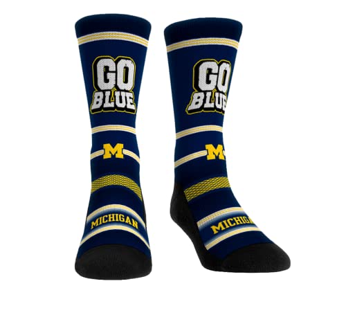 Rock 'Em NCAA Michigan Wolverines - Go Blue Socks (S-M)