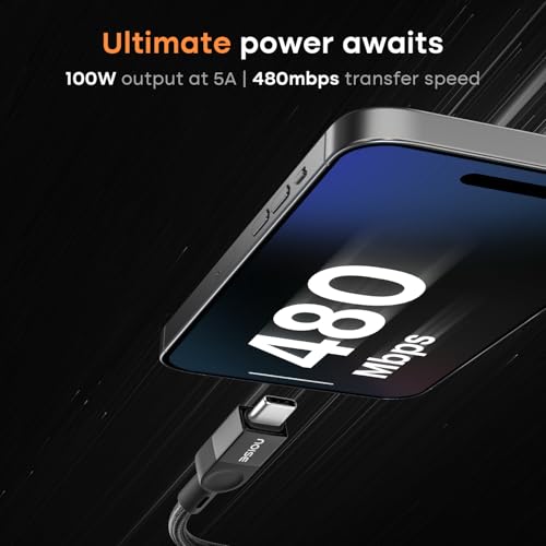 Noise Store Noise Power Series 100W USB-C to USB-C Cable, 1.7m, Black - Image 4