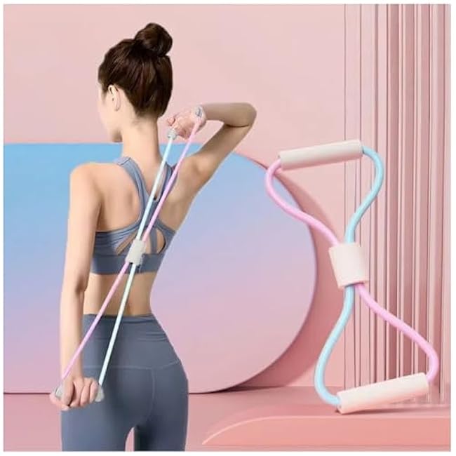 17PCS Exercise Bands Resistance Bands Set, Resistance Bands with Handles for Working Out & Physical Therapy,Bandas De Resistencia para Hacer Ejercicio,Figure 8 Exercise Bands(125 LBS)