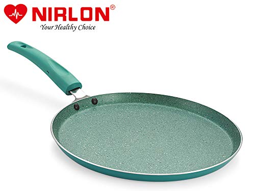 Image of Nirlon Galaxy 4-Piece Aluminium Non Stick Dishwasher Safe Induction Cookware Gift Set with Glass Lid, Green (Compatible with All Induction, Gas & stovetops Only)