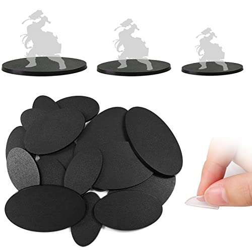 Bases en plastique MB01T lot de 40 socles ovales de 3 tailles pour jeux de guerre