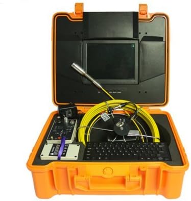 Meter counter & 512Hz locator &10'' HD LCD monitor & 20m push rod cable pipe sewer drain inspection camera