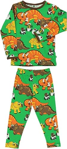 Dinosaur Blouse Garçon ensemble stretch avec t-shirt manches longues et legging anti-irritation