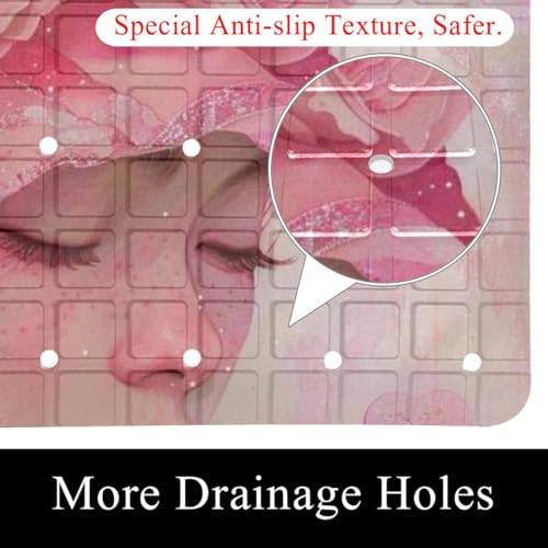 Tapis de bain de qualité supérieure Rose Manor en PVC résistant et extra long - 3