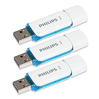 Philips Snow Edition 2.0 - Unità flash USB da 3 x 16 GB per PC, laptop, computer dati storage, velocità di lettura fino a 21 MB/s