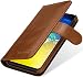Produktbild StilGut Talis kompatibel mit Samsung Galaxy S10e Hülle mit Kartenfach aus Leder, Wallet Case, Lederhülle mit Fächern & Magnet-Verschluss - Cognac