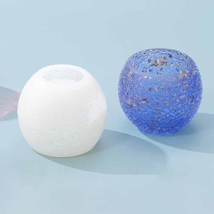 Miniatura 8 de Molde redondo de silicona para maceta de resina epoxi, hormigón, arcilla, suculenta, plantador, tazón, miniatura, jardín, bonsái