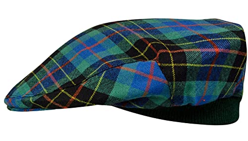 Casquette plate extensible tartan brodie réglable sans serrer la tête