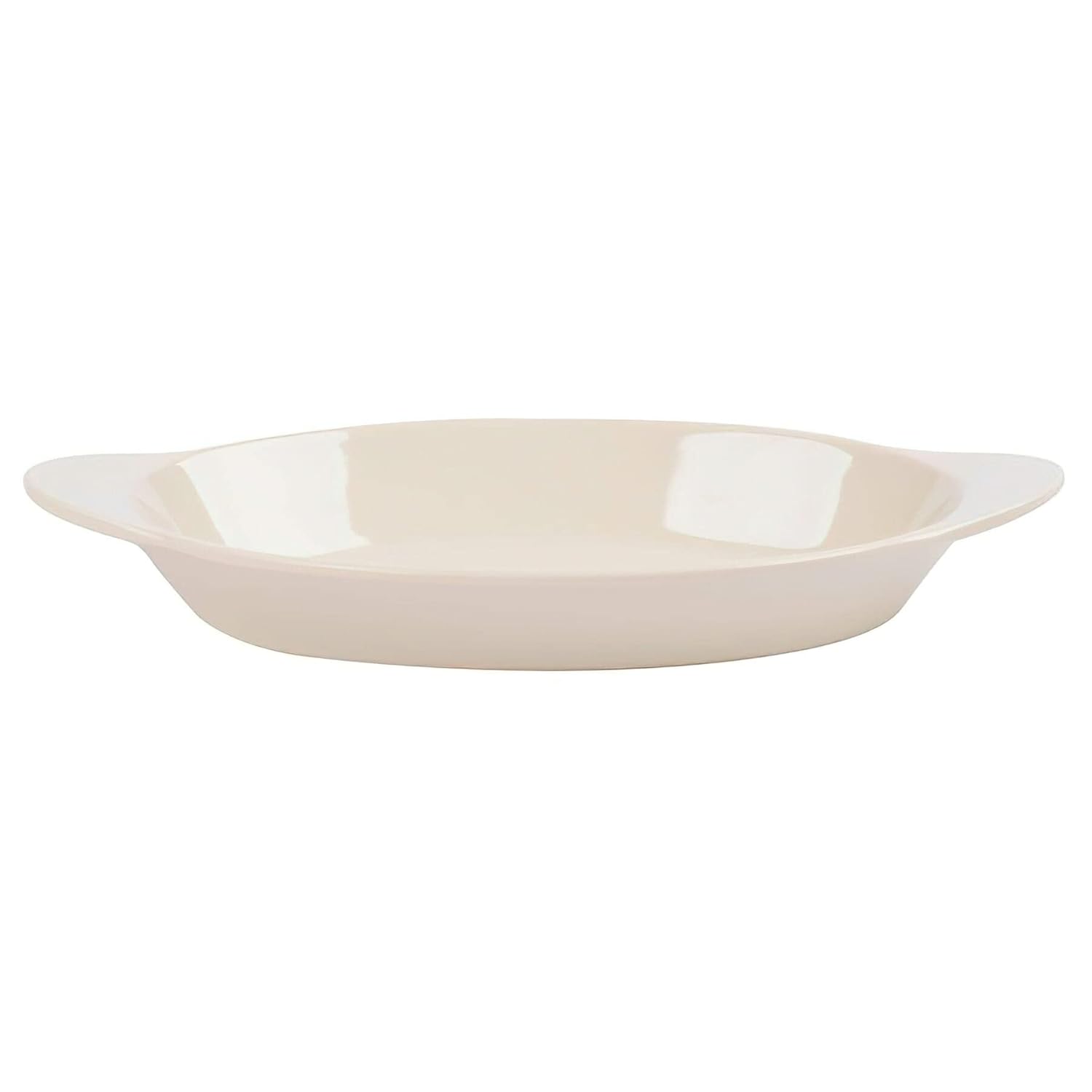 G.E.T. SD-08-IV Break-Resistant Handled Oval Side Dish, 10 Ounce, Ivory (Set of 12)