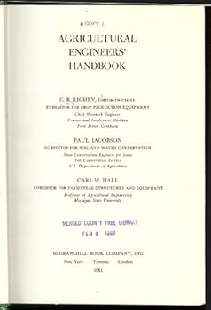 Hardcover Agricultural Engineers' Handbook Book