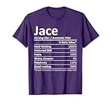Custom Christmas Father's Day Men Nutrition Facts Jace Nutrition Funny Birthday Personalized Name Gift Idea T-Shirt