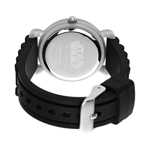 Image of Star Wars The Mandalorian Kids' Plastic Time Teacher Analog Quartz Silicone Strap Watch
