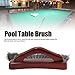 RYTTGOP Pool Table Accessories Pool Table Brush Pool Table Rail Brush Billiard Pool Table Felt Cleaner Accessories Soft Ergonomic Handle Arc Shaped for Rail Corner Felt Cl