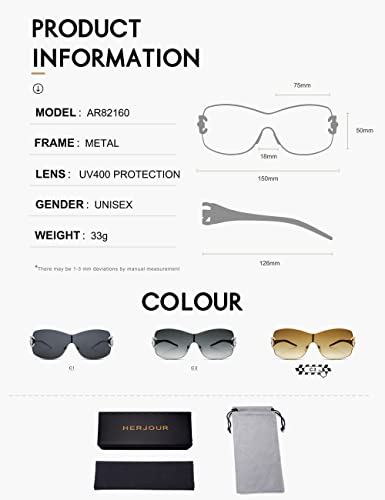 Allarallvr Oversized Wrap Around Sunglasses For Women 90S Retro Trendy Y2K Classical Vintage Sun Glasses Ar82160 #TOP4