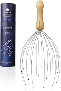 Head Massager Scalp Massager, HOMMAND 20 Fingers Head Scratcher Massager for Scalp Stimulation, Portable Scalp Scratcher Head Massage Tool for Deep Relaxation, Relieve and Health
