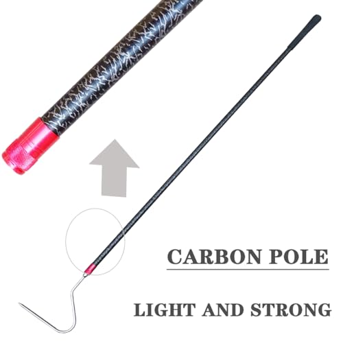 Image of 48'' Carbon Snake Hook Catcher Stick Tongs Grabber Reptile Pick-up Handling Tools, for Catching,Moving Snakes(2 Pack 2025 New Launch